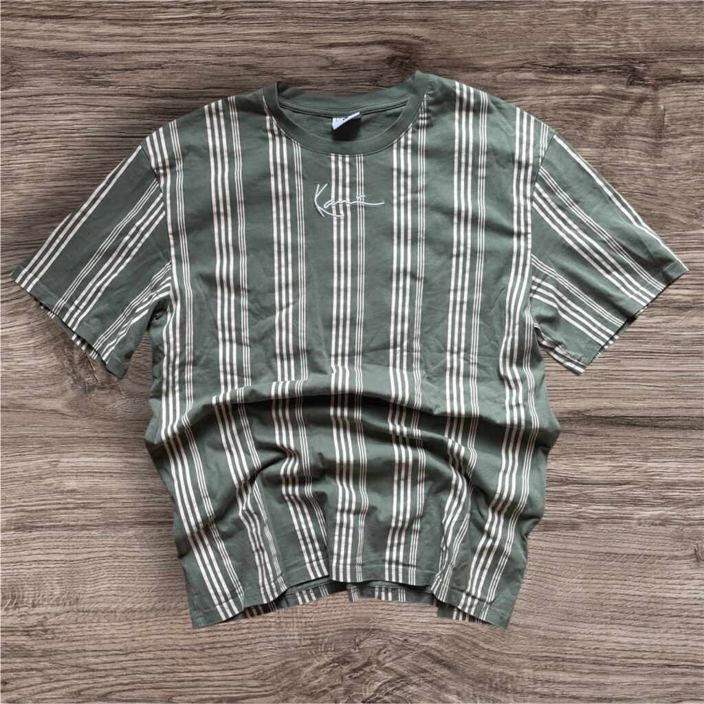 Karl Kani Big Embroidered Logo Pin-Striped тениска
