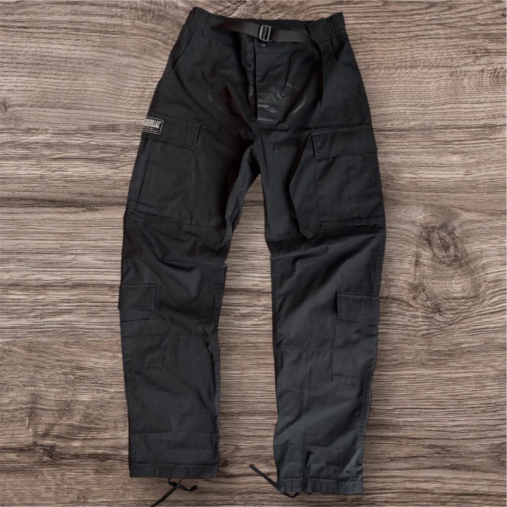 Corteiz Triple Black Alcatraz Cargo панталони
