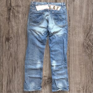Vintage Replay Spell-out Big Logo Embroidery Japanese Denim дънки