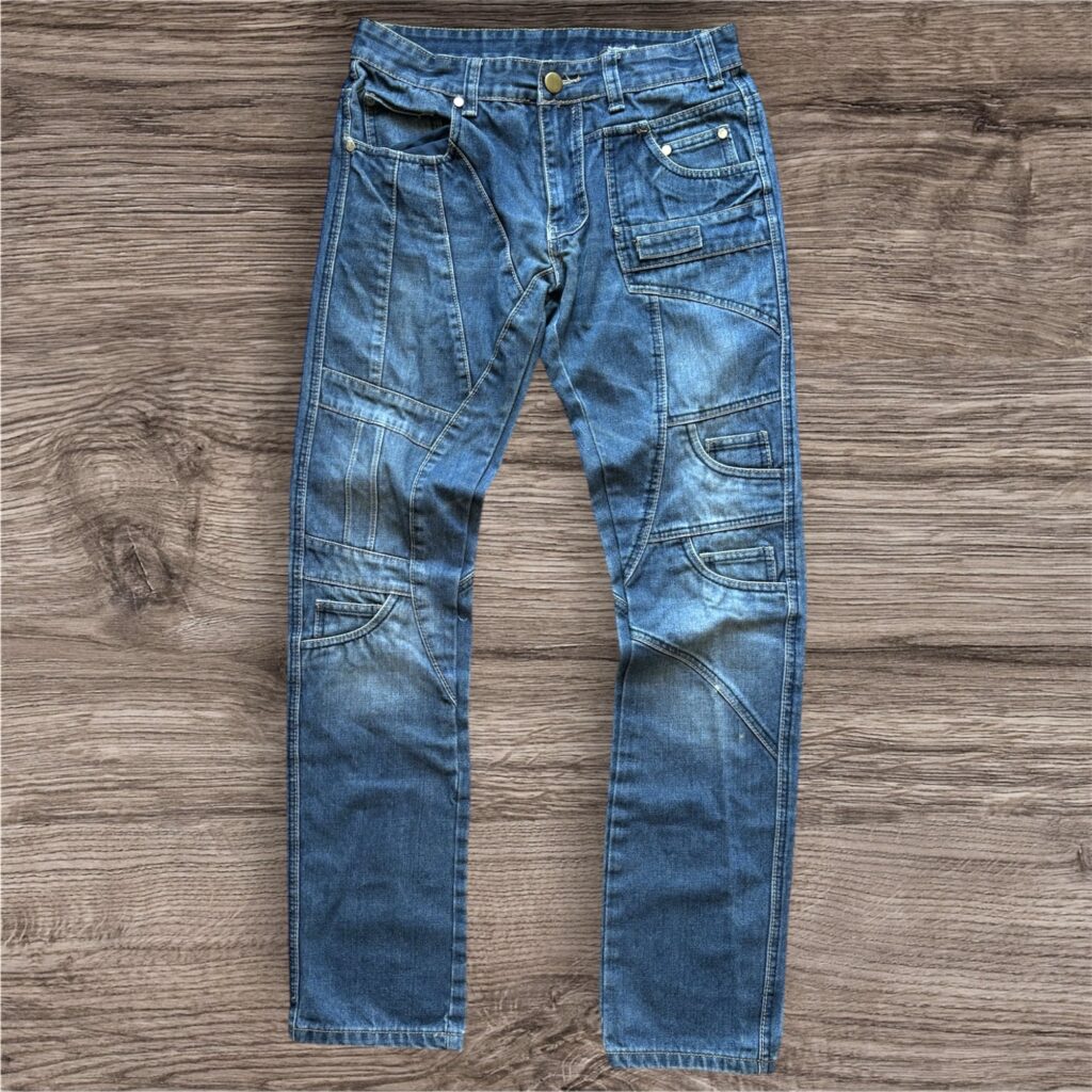 Vintage Multi-Pocket Streetwear Denim Made in Italy дънки