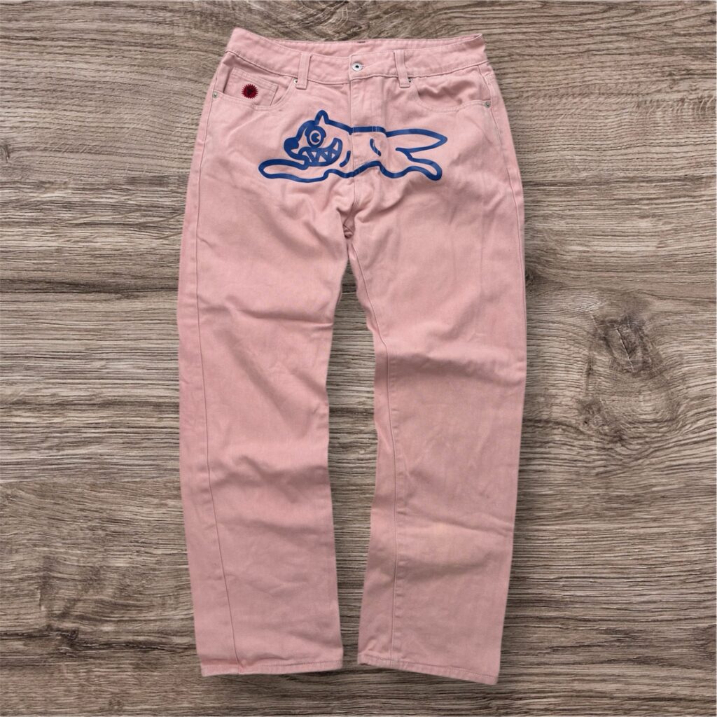 Billionaire Boys Club Rare Running Dog Pink Baggy панталони