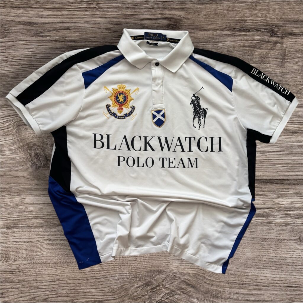 Vintage Polo Ralph Lauren Blackwatch Polo Team Chief Keef тениска с яка