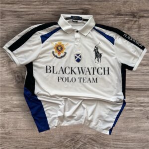 Vintage Polo Ralph Lauren Blackwatch Polo Team Chief Keef тениска с яка