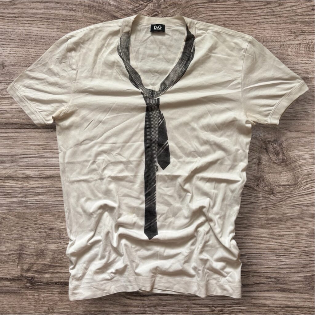 Y2K Dolce & Gabbana Tie Trompe Loeil тениска