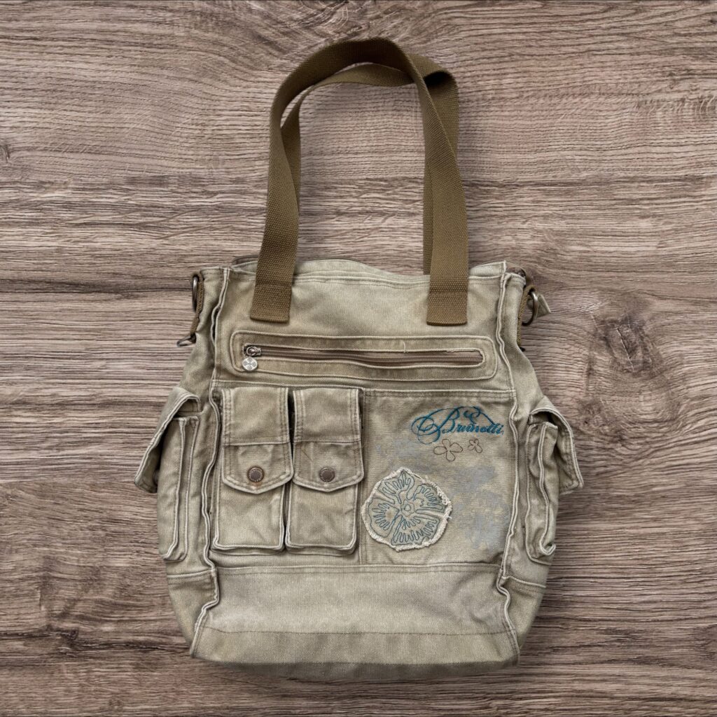 Vintage Diesel Type Canvas Crossbody Bag Utility чанта