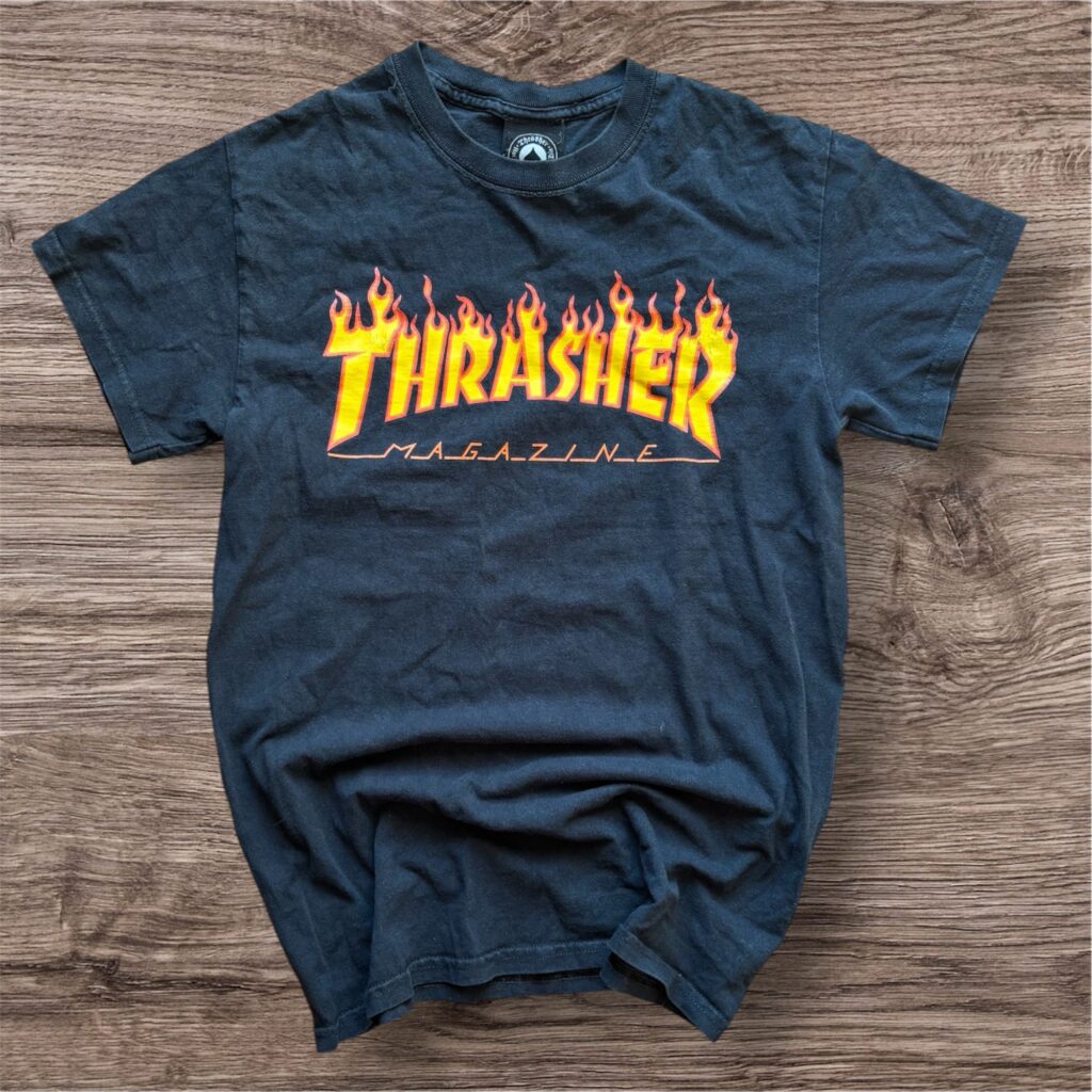 Thrasher Flames Logo тениска