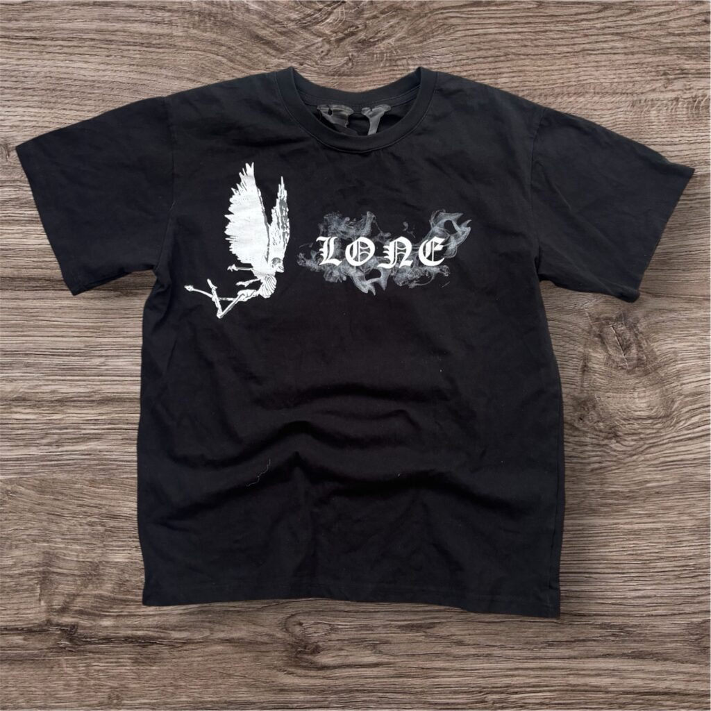 Vlone Demon Angel Smoke тениска Made in USA