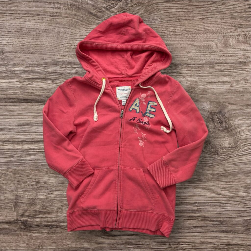 Y2K American Eagle Embroidered Zip-up суичър