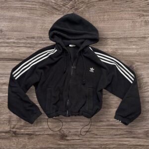 Adidas Crop Fleece Zip-up къс суичър